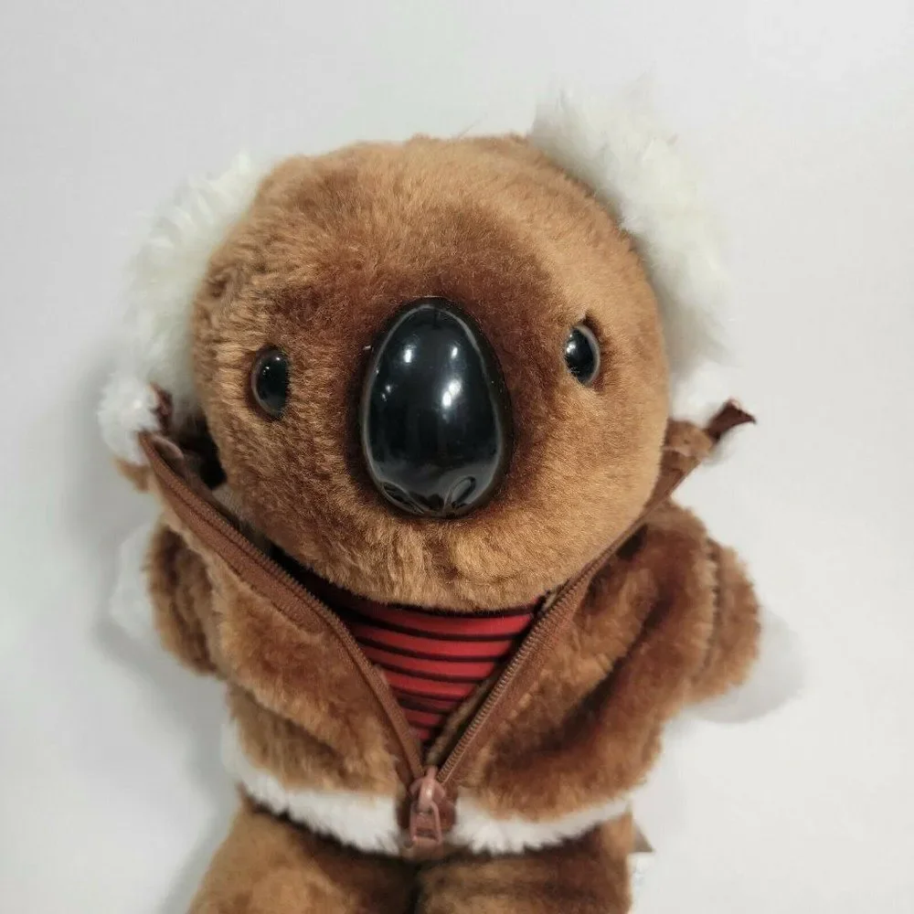 VINTAGE INTERPUR Brown  Koala Teddy  Bear Stuffed‎ Animal Plush Toy 12